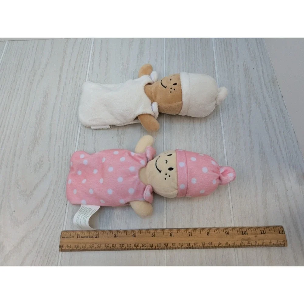 Marvel Education lot plush baby dolls AA Brown white tan hats Diversity buddies